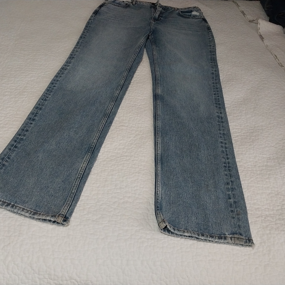 CLEO -WOLF Men's Cotton Relaxed Blue Denim Jeans Size 31-32 NWT - Picture 3 of 12